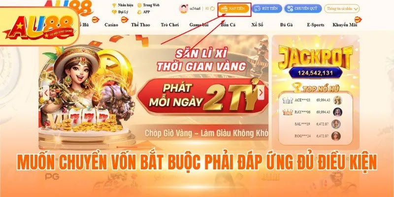 Muốn chuyển vốn bắt buộc phải đáp ứng đủ điều kiện